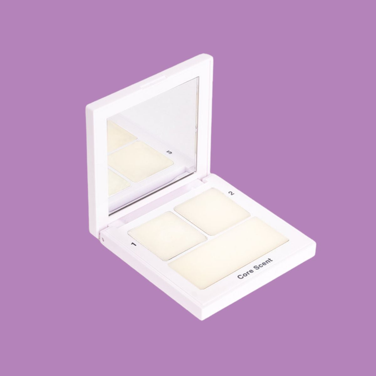 A minimalist desk with a lamp, plant, laptop, notebooks, and coffee beans.