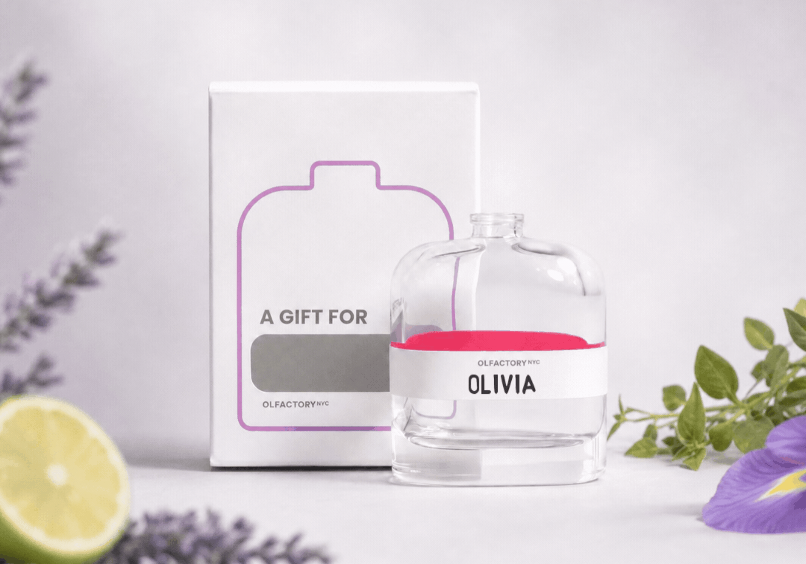 Gift Bottle labels cycling through five personalized names